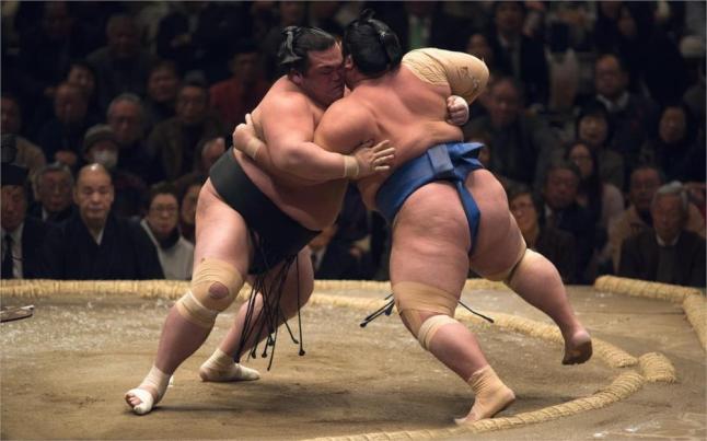 la-lucha-de-sumo-japons-deportes-decoracin-del-hogar-cartel-impresiones-de-lienzo